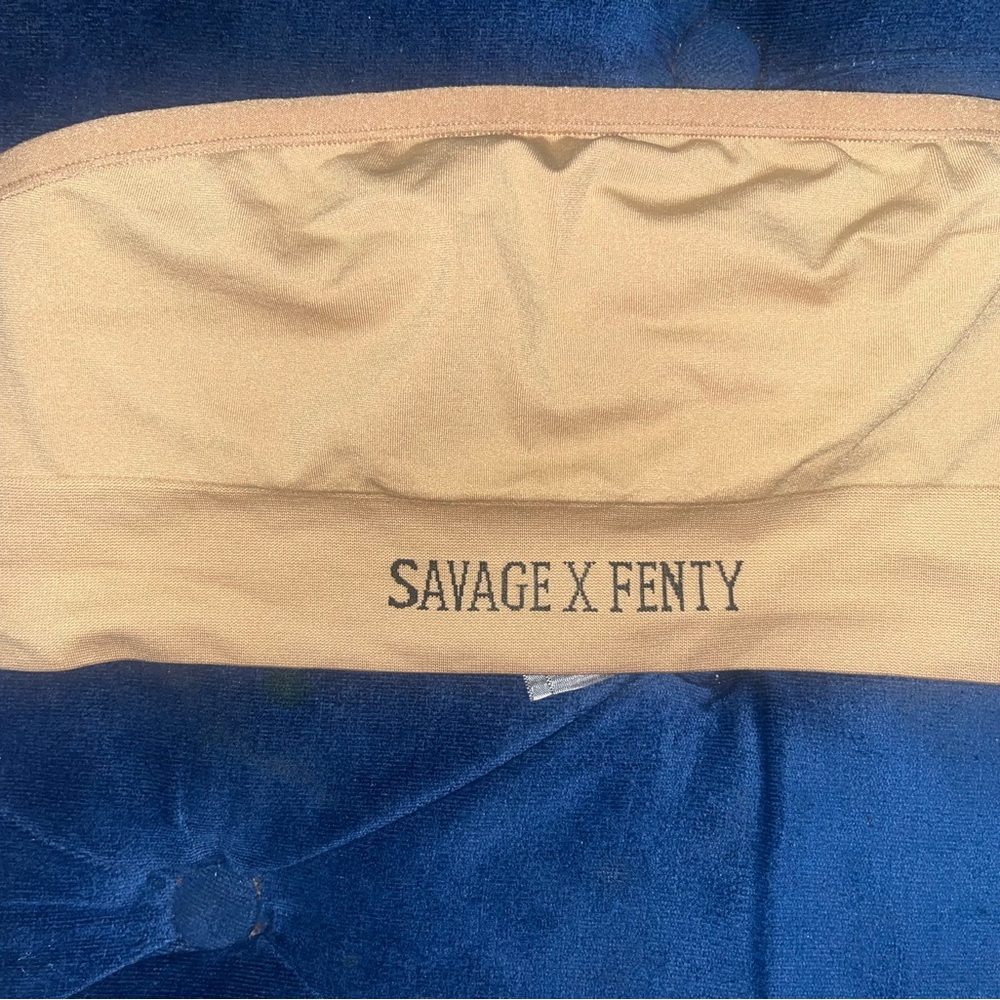 Savage X Fenty Beige Strapless Bandeau